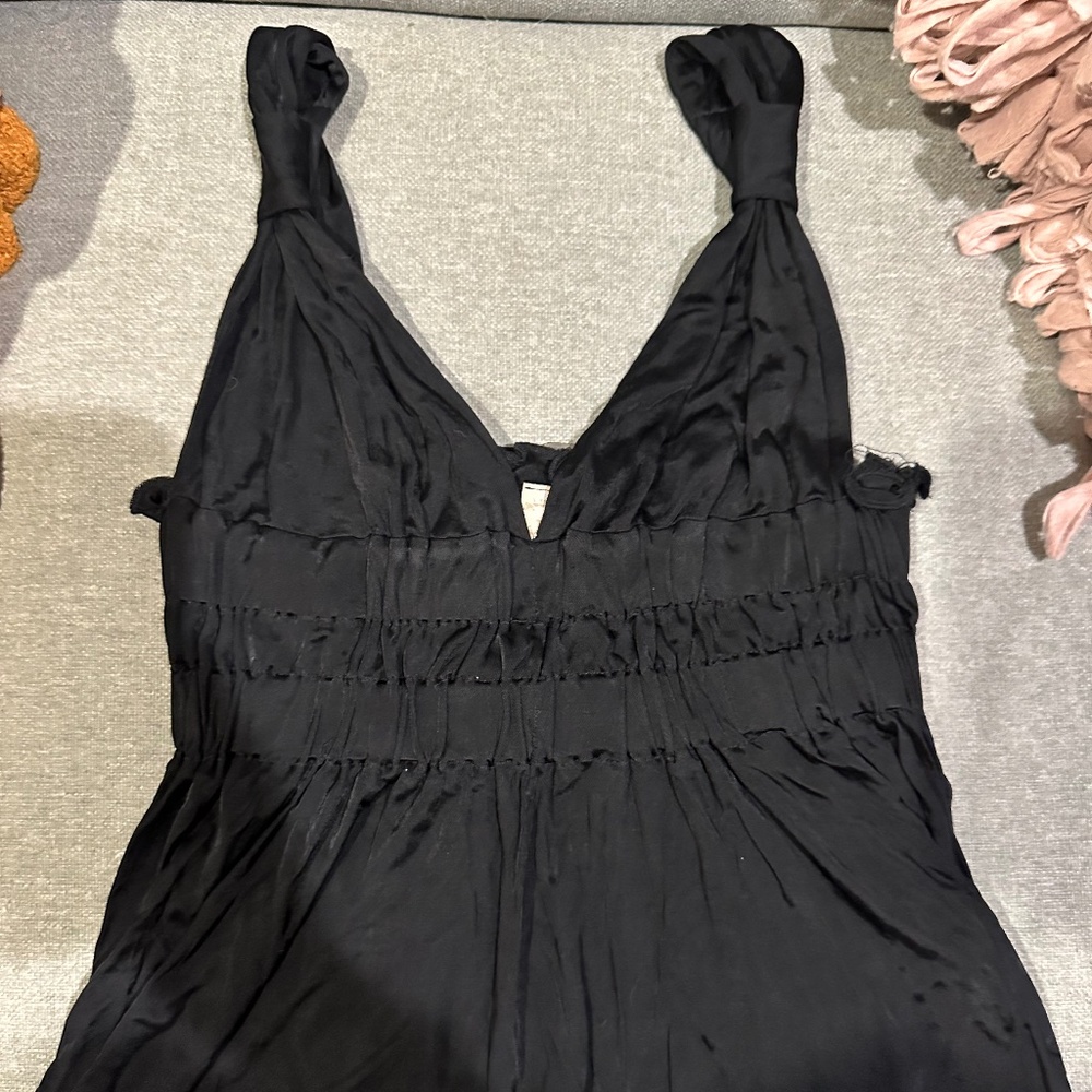 Black halter top